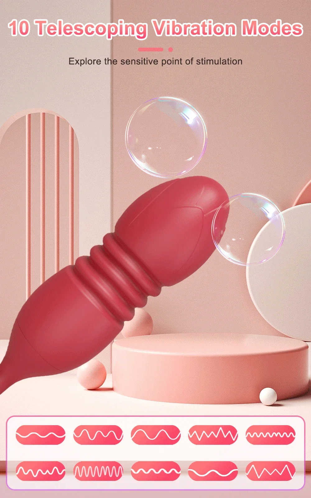 Vibromasseur à succion de rose pour femme, gode vibrant, ventouse sous vide, stimulateur de clitoris, œuf vibrant féminin, jouets sexuels pour adultes