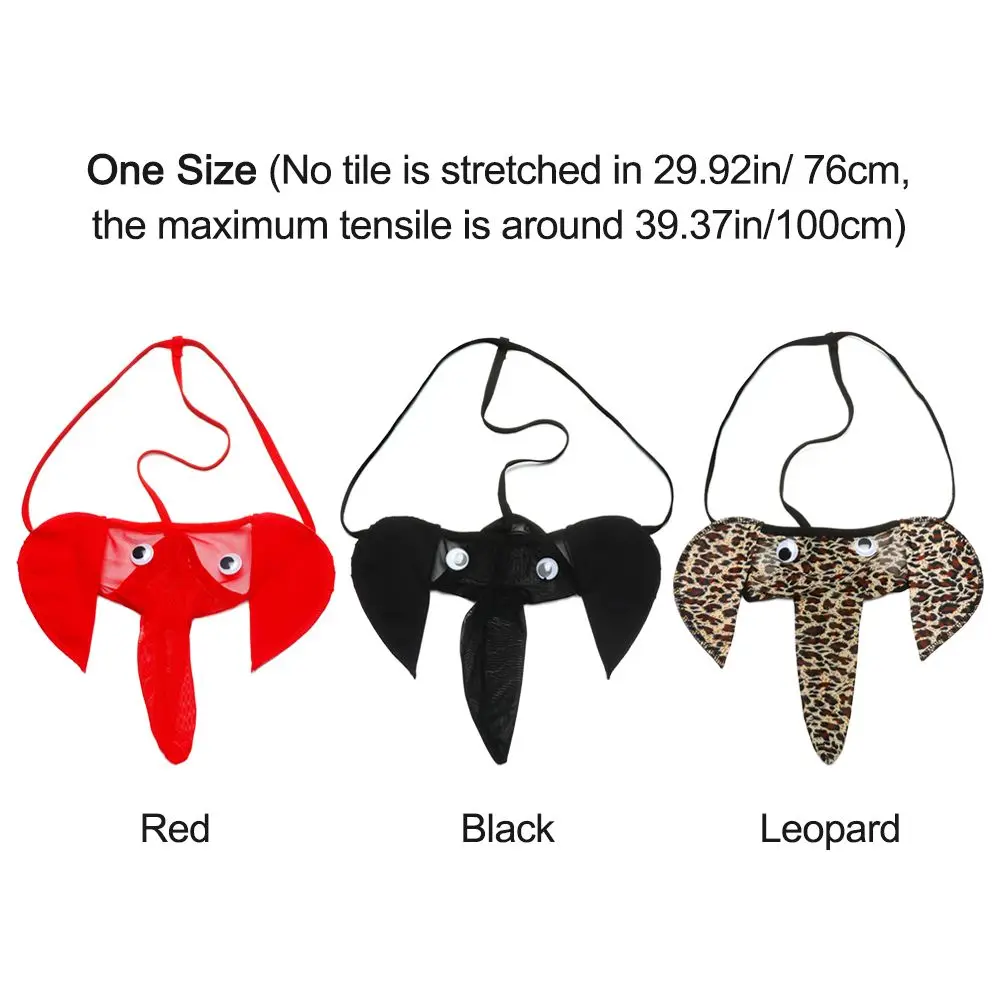 Lingerie en Forme d'Éléphant Sexy pour Homme, String en T, Poudres Bulgées, Accessoires de Sous-Vêtements, Haute Qualité, 1 Pièce