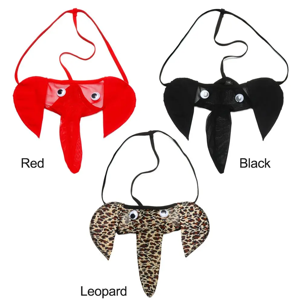 Lingerie en Forme d'Éléphant Sexy pour Homme, String en T, Poudres Bulgées, Accessoires de Sous-Vêtements, Haute Qualité, 1 Pièce
