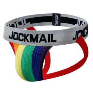 Sous-vêtements Sexy en coton pour hommes, Jockstrap arc-en-ciel, slips pour hommes g tring, Slip pour hommes Gay, sous-vêtements, string, pochette en maille