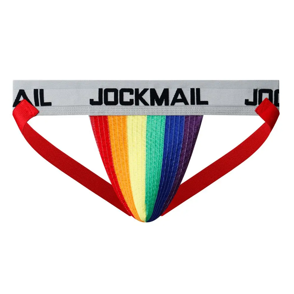 Sous-vêtements Sexy en coton pour hommes, Jockstrap arc-en-ciel, slips pour hommes g tring, Slip pour hommes Gay, sous-vêtements, string, pochette en maille Sous-vêtements Sexy en coton pour hommes, Jockstrap arc-en-ciel, slips pour hommes g tring, Slip pour hommes Gay, sous-vêtements, string, pochette en maille