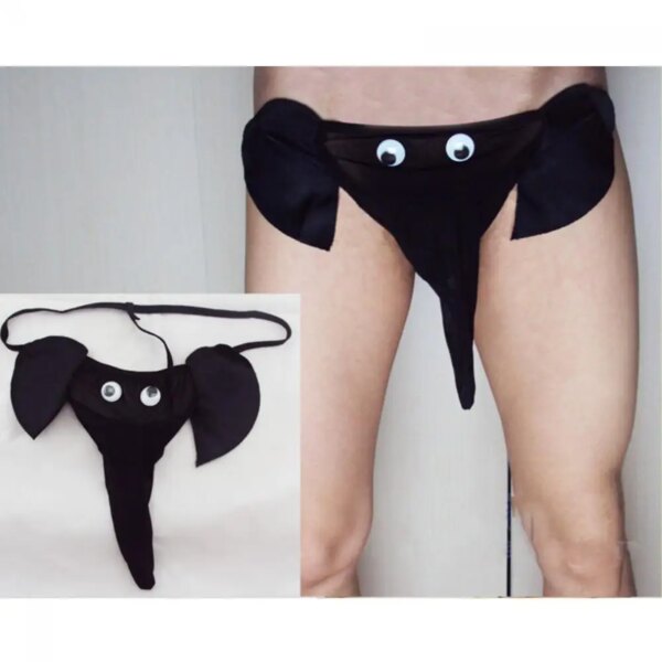 Slip Sexy t-back avec poche bombée, string éléphant, sous-vêtements tanga – Image 4