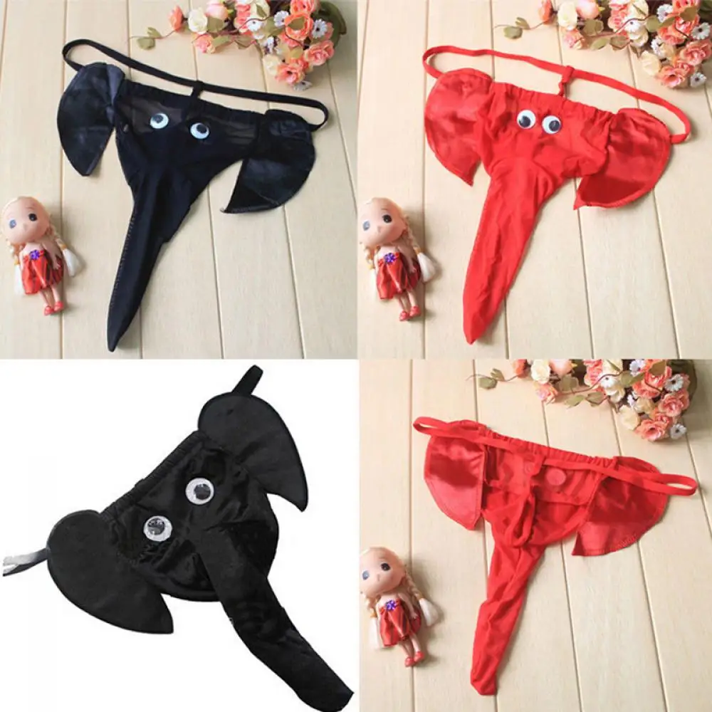 Slip Sexy t-back avec poche bombée, string éléphant, sous-vêtements tanga
