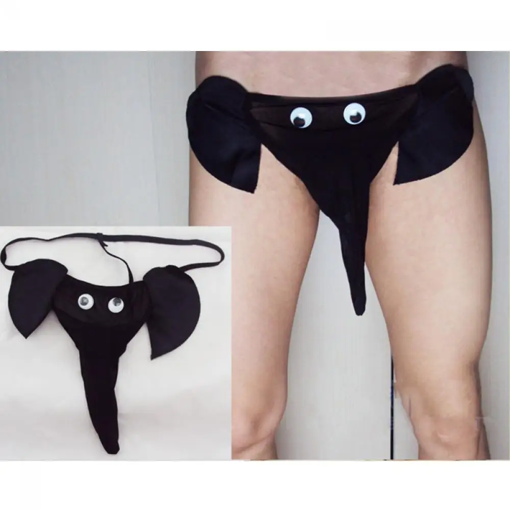 Slip Sexy t-back avec poche bombée, string éléphant, sous-vêtements tanga
