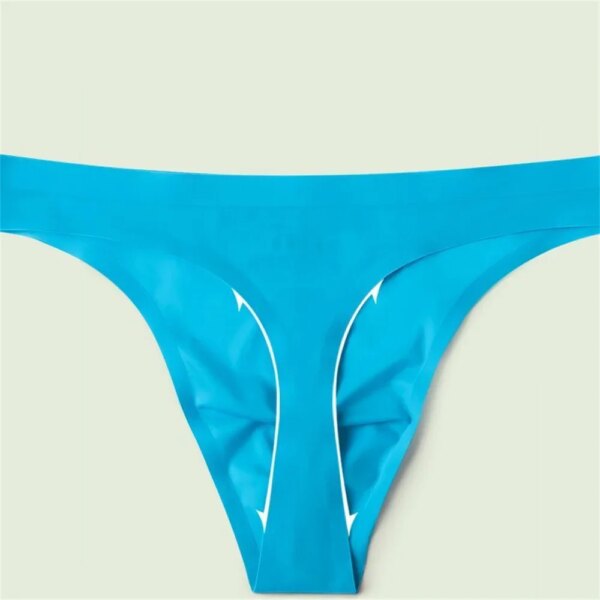 String sexy sans couture pour hommes, culotte masculine, string ultra fin, sport, fitness, poudres bombées, taille basse, grande taille – Image 4