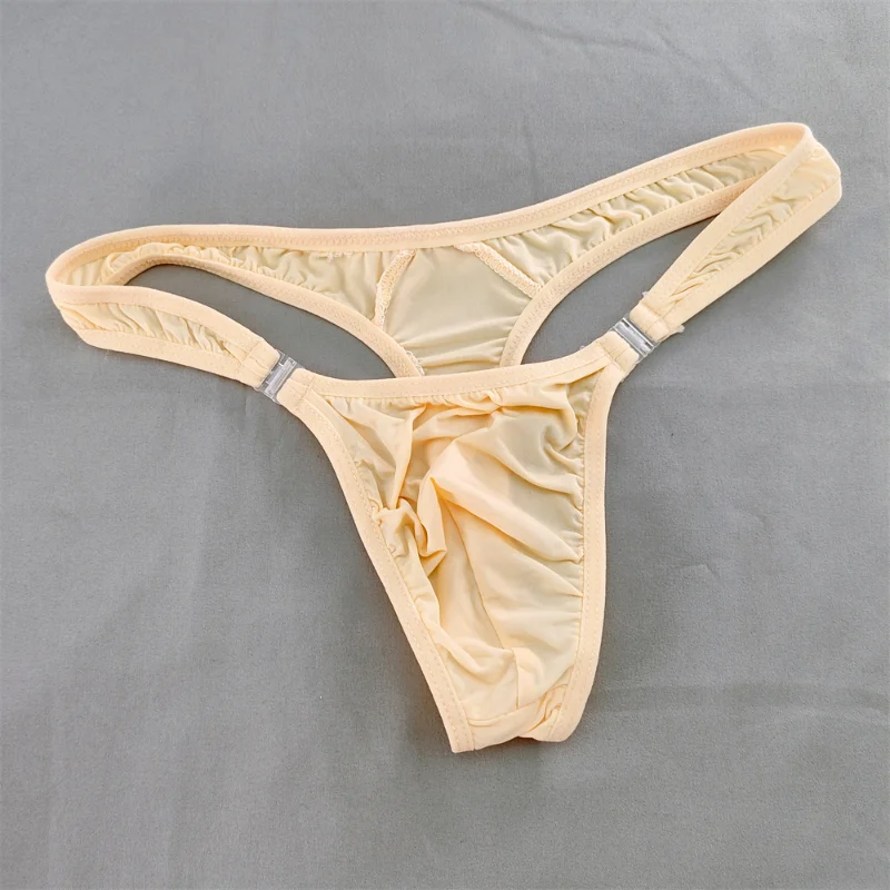 InjSexy-String en Forme de Pénis pour Homme, Taille Basse, Poignées Amovibles, Haute artificiel asticité, Ultra-Mince, Sous-Vêtements Gay