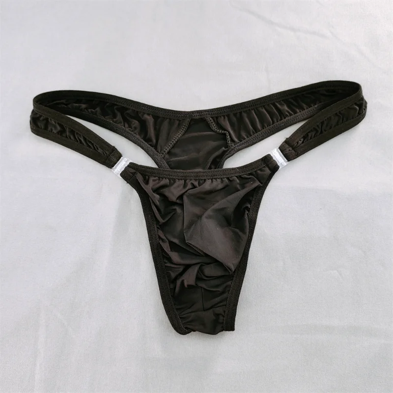 InjSexy-String en Forme de Pénis pour Homme, Taille Basse, Poignées Amovibles, Haute artificiel asticité, Ultra-Mince, Sous-Vêtements Gay