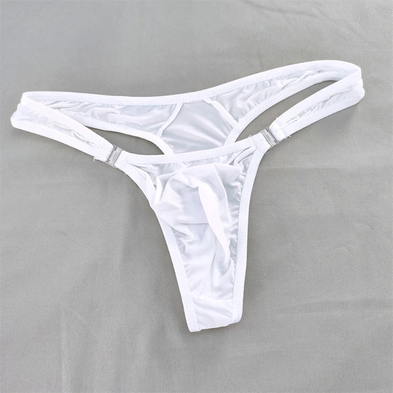 InjSexy-String en Forme de Pénis pour Homme, Taille Basse, Poignées Amovibles, Haute artificiel asticité, Ultra-Mince, Sous-Vêtements Gay