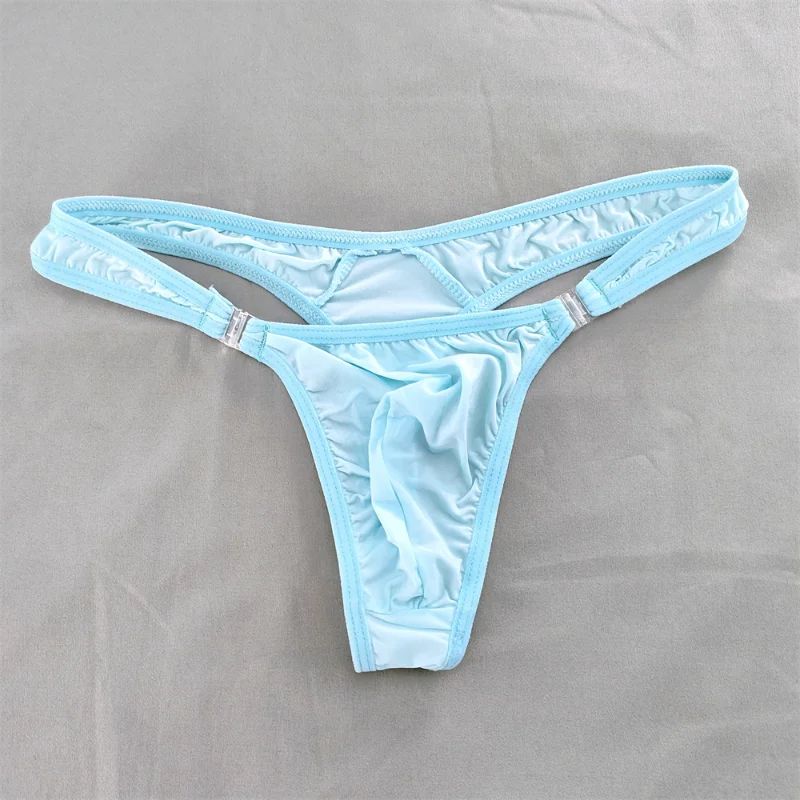 InjSexy-String en Forme de Pénis pour Homme, Taille Basse, Poignées Amovibles, Haute artificiel asticité, Ultra-Mince, Sous-Vêtements Gay