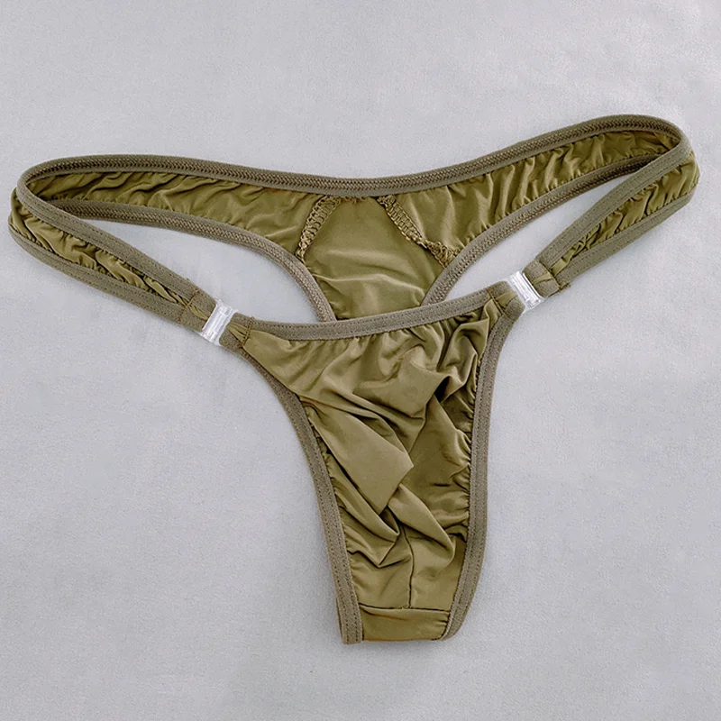 InjSexy-String en Forme de Pénis pour Homme, Taille Basse, Poignées Amovibles, Haute artificiel asticité, Ultra-Mince, Sous-Vêtements Gay