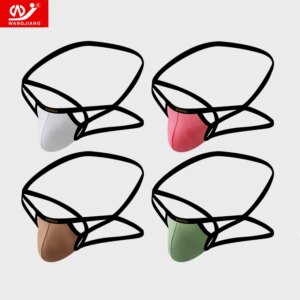 String en coton respirant pour hommes, string sexy, sous-vêtements string