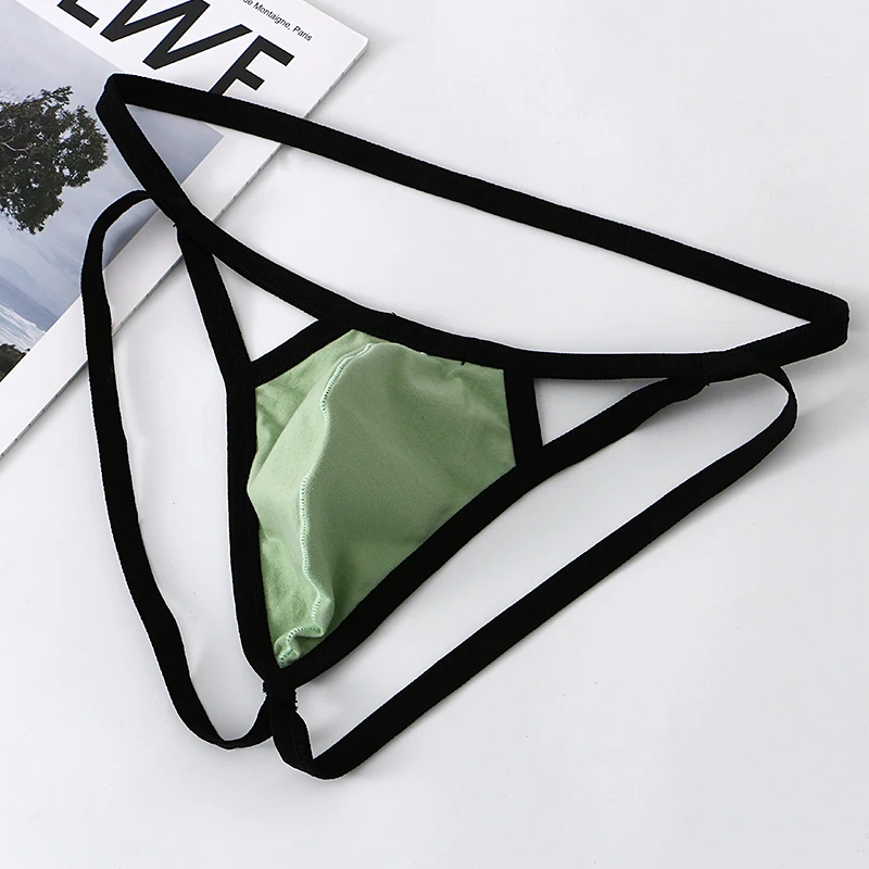 String en coton respirant pour hommes, string sexy, sous-vêtements string