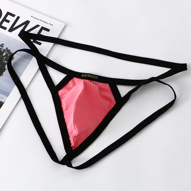 String en coton respirant pour hommes, string sexy, sous-vêtements string