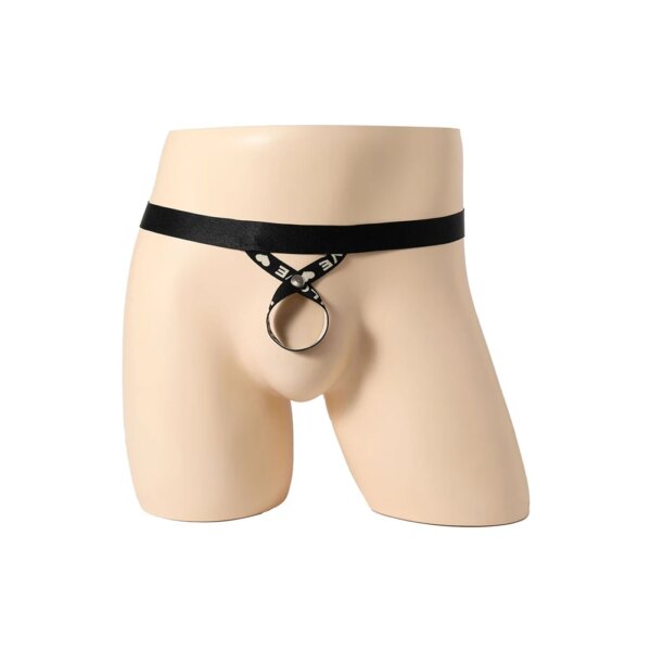 String taille basse pour homme, super mini culotte, string dos nu, ceinture élastique, coupe haute, bikini, sous-vêtement, lingerie sexy, 7.0 – Image 2