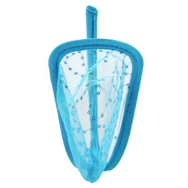 Sous-vêtements sexy en maille de dentelle pour hommes, string invisible, culotte, lingerie, string en poudre bombée, slip respirant – Image 4