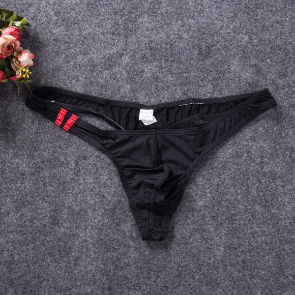 Maillot de bain pour homme, sous-vêtement, Lingerie, Tangas, taille basse – Image 4