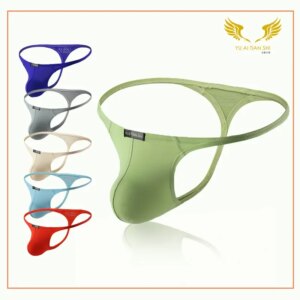 Tongs en T pour hommes, sous-vêtements sexy, bikini, mini culotte respirante, lingerie douce
