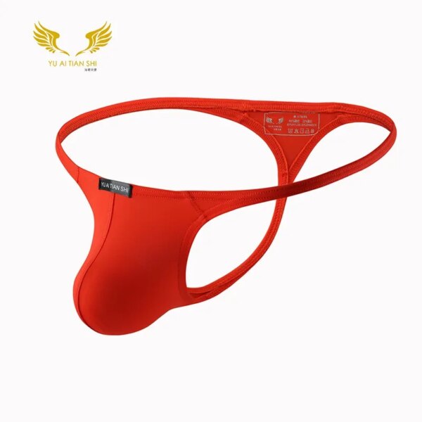 Tongs en T pour hommes, sous-vêtements sexy, bikini, mini culotte respirante, lingerie douce – Image 4