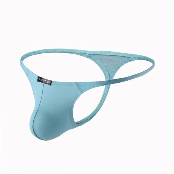 Tongs en T pour hommes, sous-vêtements sexy, bikini, mini culotte respirante, lingerie douce – Image 6