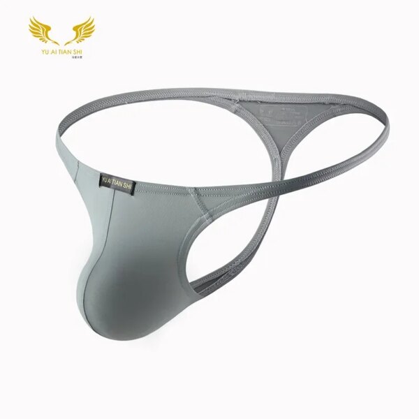 Tongs en T pour hommes, sous-vêtements sexy, bikini, mini culotte respirante, lingerie douce – Image 2
