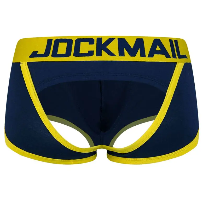 Culotte jockstrap pour homme, sous-vêtement Gay, String, Boxer, Slip, Sexy, pochette en coton