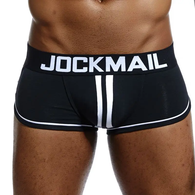 Culotte jockstrap pour homme, sous-vêtement Gay, String, Boxer, Slip, Sexy, pochette en coton