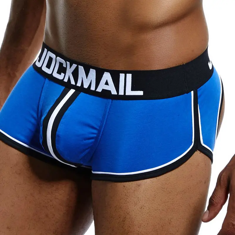 Culotte jockstrap pour homme, sous-vêtement Gay, String, Boxer, Slip, Sexy, pochette en coton