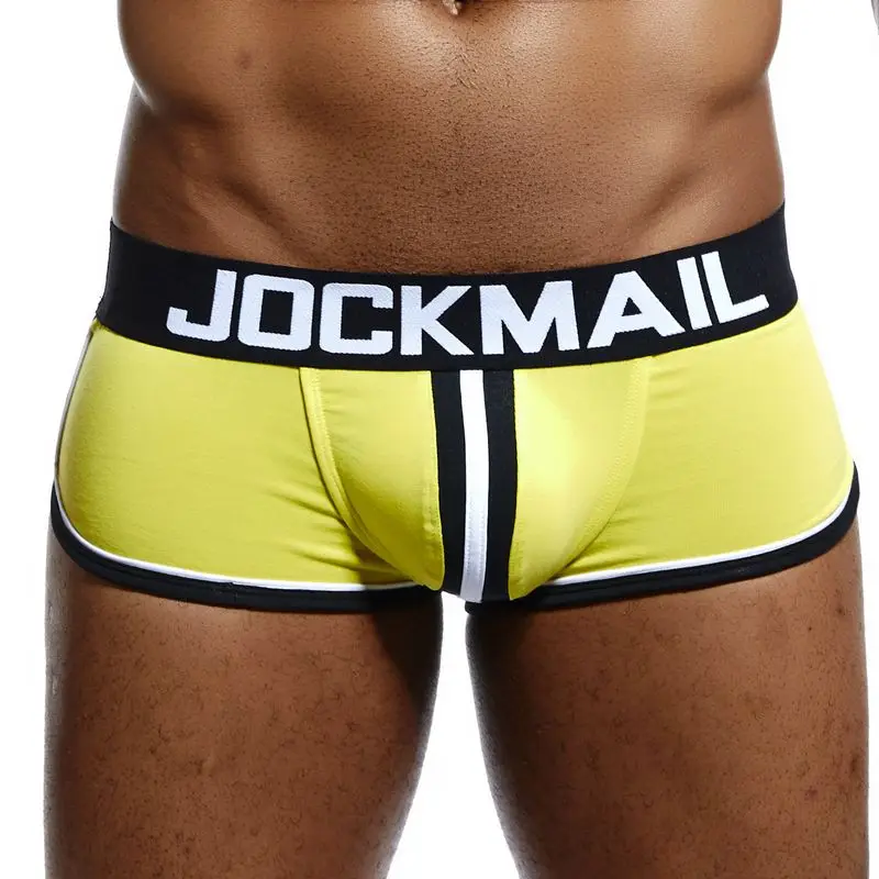 Culotte jockstrap pour homme, sous-vêtement Gay, String, Boxer, Slip, Sexy, pochette en coton