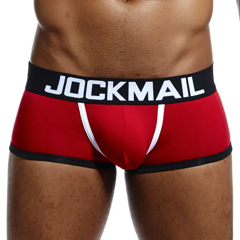 Culotte jockstrap pour homme, sous-vêtement Gay, String, Boxer, Slip, Sexy, pochette en coton