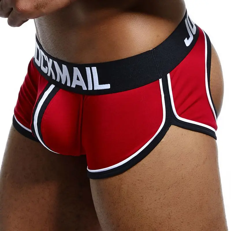 Culotte jockstrap pour homme, sous-vêtement Gay, String, Boxer, Slip, Sexy, pochette en coton