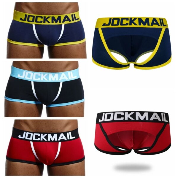 Culotte jockstrap pour homme, sous-vêtement Gay, String, Boxer, Slip, Sexy, pochette en coton – Image 2