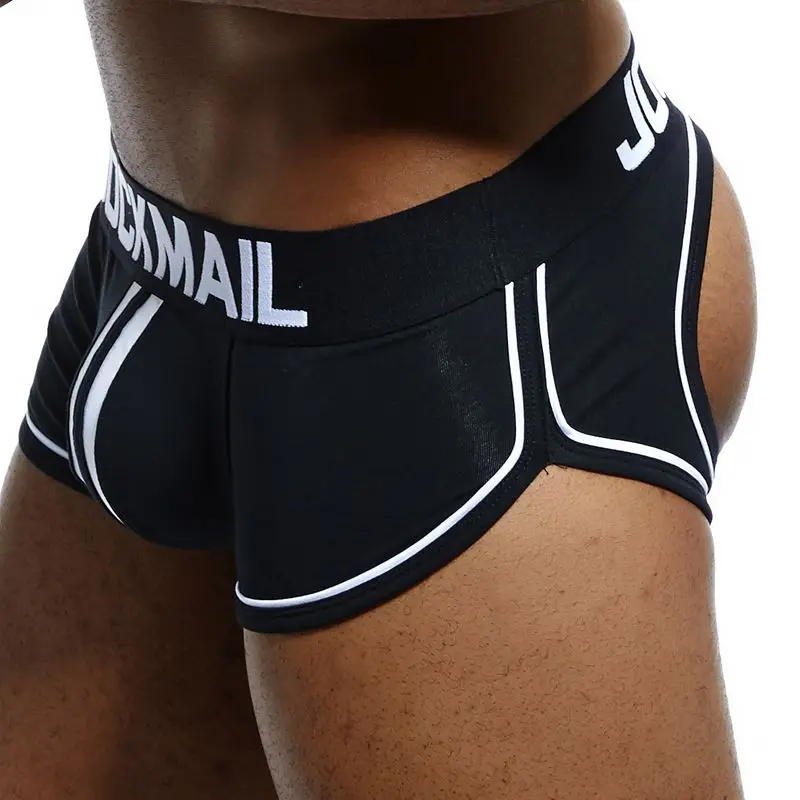 Culotte jockstrap pour homme, sous-vêtement Gay, String, Boxer, Slip, Sexy, pochette en coton