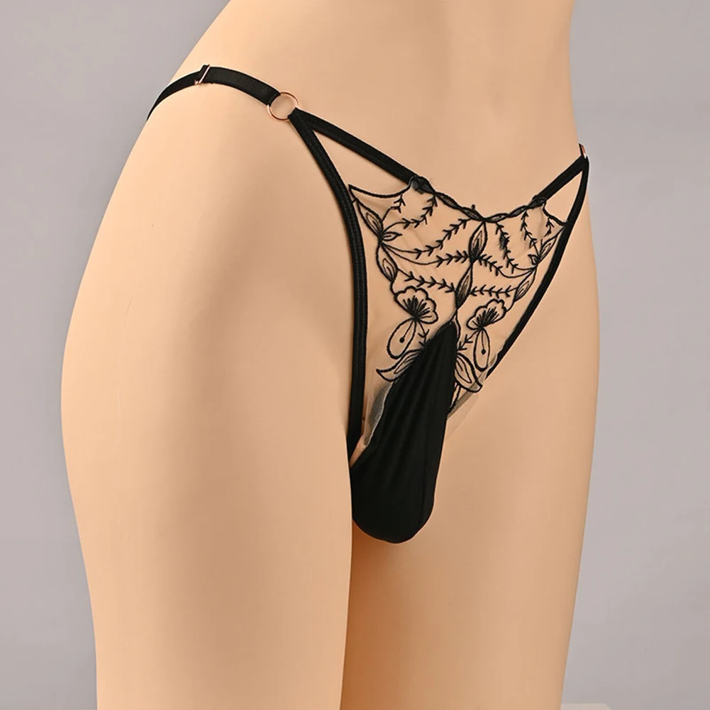 Bikini Sexy Romantique pour Hommes, Poudres de Boule, TBack Dentelle, Amissié, Grand Sous-Vêtements, Intimes, Gay Temptatio JJ, Manches 7.0, Lingerie Sissy
