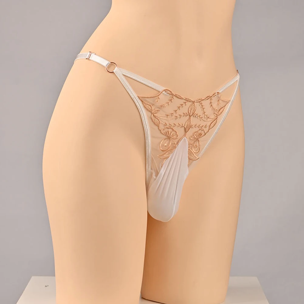 Bikini Sexy Romantique pour Hommes, Poudres de Boule, TBack Dentelle, Amissié, Grand Sous-Vêtements, Intimes, Gay Temptatio JJ, Manches 7.0, Lingerie Sissy