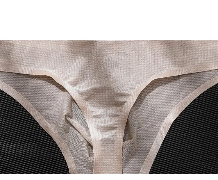 Strings transparents sexy pour hommes, sous-vêtements de sport, fitness, culottes fines pour les hanches, taille basse, sans couture, 3 pièces