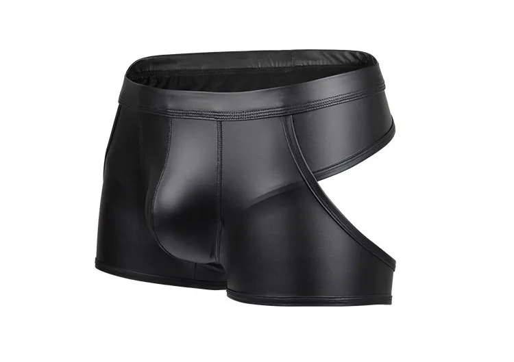 Sous-vêtements sexy pour hommes, Jockstrap à dos amissié, Faux cuir, Lingerie masculine taille basse U Poudres convexes Culotte Cueca Callogging Bien-être los S-XL