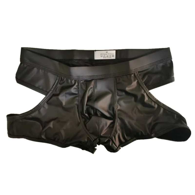 Sous-vêtements sexy pour hommes, Jockstrap à dos amissié, Faux cuir, Lingerie masculine taille basse U Poudres convexes Culotte Cueca Callogging Bien-être los S-XL