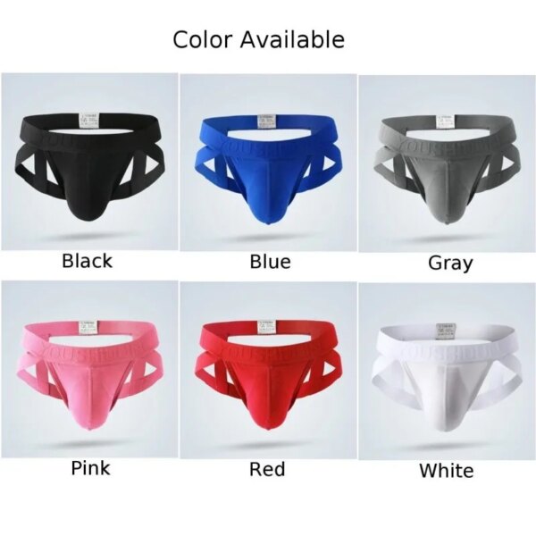 Culotte taille basse sexy pour hommes, string G, sangle Jock, sous-vêtements, slips, poudres convexes, caleçons, vêtements genci, lingerie, nouveau, 2023 – Image 6