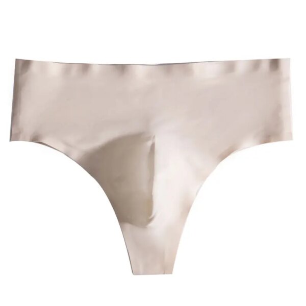 Bikini taille haute pour homme, sous-vêtement sexy, slip string, respirant, sans couture, lingerie Sissy – Image 5