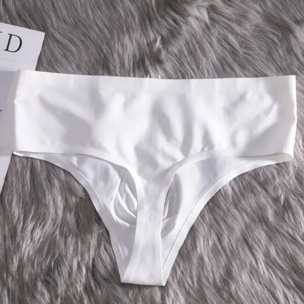 Bikini taille haute pour homme, sous-vêtement sexy, slip string, respirant, sans couture, lingerie Sissy – Image 4