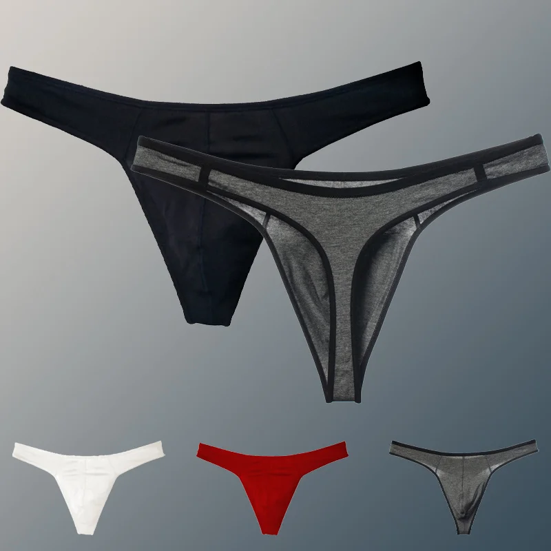 String de dehors en Coton Respirant pour Homme, Culotte Sexy, Sans Couture, Dos en T, Grande Taille