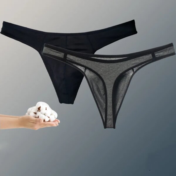 String de dehors en Coton Respirant pour Homme, Culotte Sexy, Sans Couture, Dos en T, Grande Taille