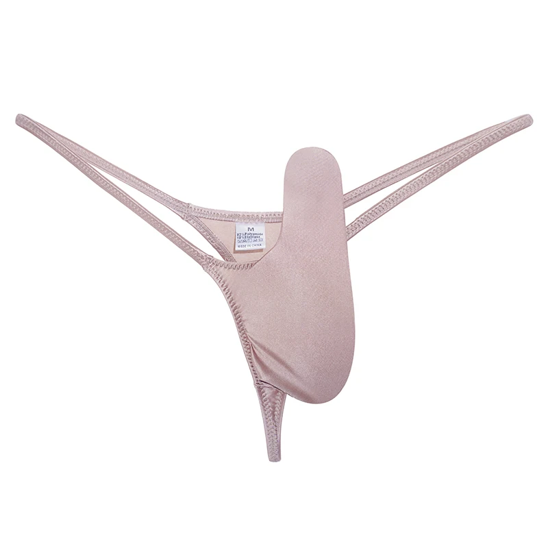 YAULAANG-Sous-vêtements sexy pour hommes, lingerie gay, string gras, brillant, taille basse, haute élasticité