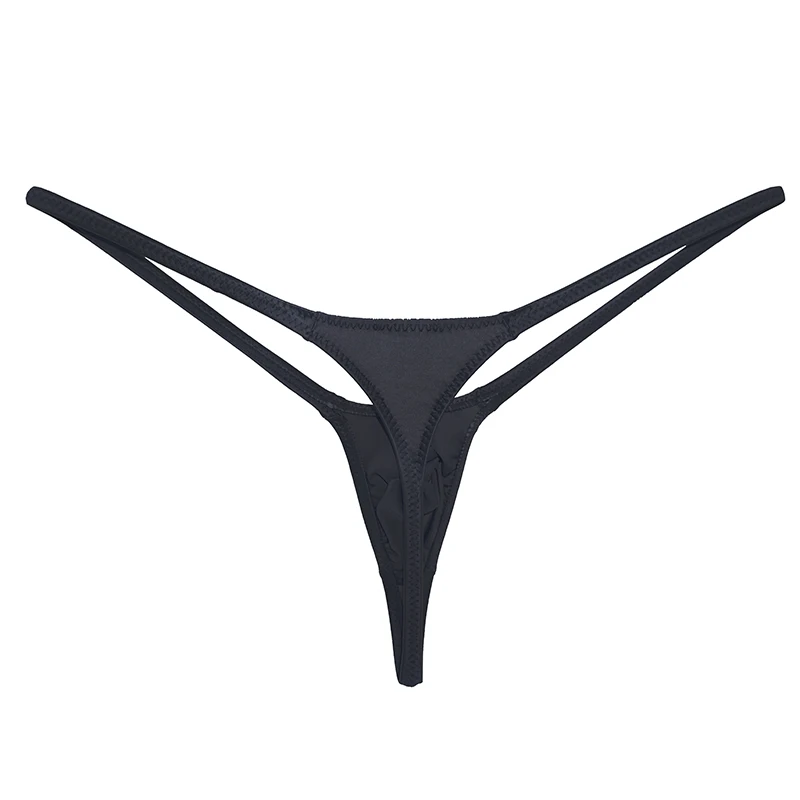 YAULAANG-Sous-vêtements sexy pour hommes, lingerie gay, string gras, brillant, taille basse, haute élasticité