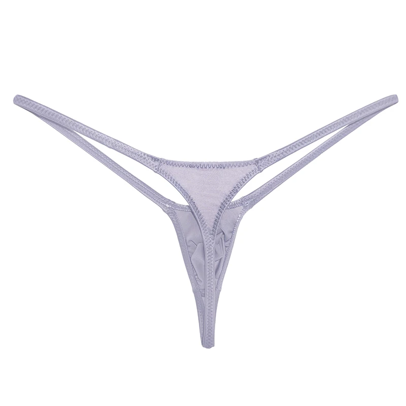 YAULAANG-Sous-vêtements sexy pour hommes, lingerie gay, string gras, brillant, taille basse, haute élasticité