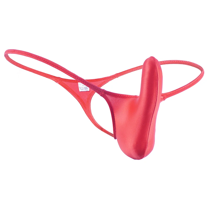 YAULAANG-Sous-vêtements sexy pour hommes, lingerie gay, string gras, brillant, taille basse, haute élasticité