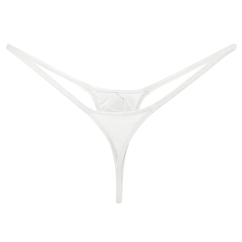 YAULAANG-Sous-vêtements sexy pour hommes, lingerie gay, string gras, brillant, taille basse, haute élasticité