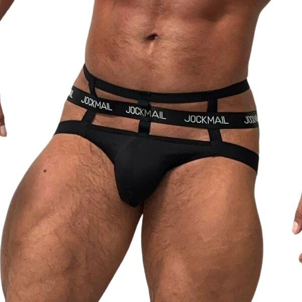 Ice injockstrap-Sous-vêtements sexy SFP pour hommes, string G, anneau de jambe, lingerie de bondage, culotte à sangle en T – Image 3