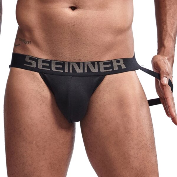 Sous-vêtements sexy en coton pour hommes, Jockstrap, Poudres de pénis, Culottes pour hommes, Strings, Slip Gay, Zones Me Srting – Image 4