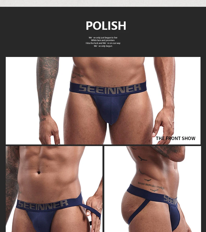 Sous-vêtements sexy en coton pour hommes, Jockstrap, Poudres de pénis, Culottes pour hommes, Strings, Slip Gay, Zones Me Srting